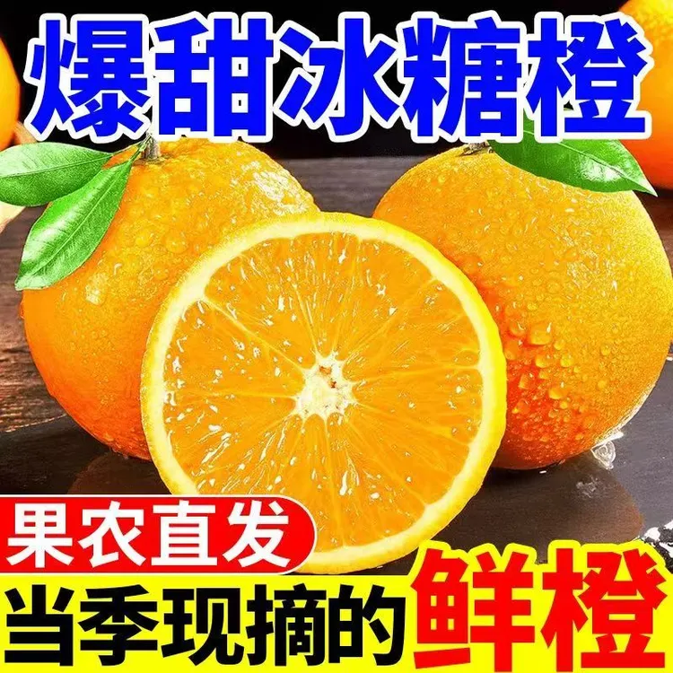 整箱9斤爆甜正宗麻阳冰糖湖南水果新鲜甜橙当季超甜手脐橙子批发