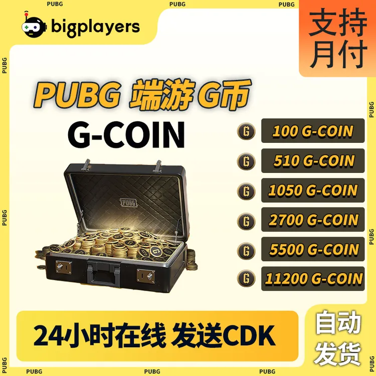 pubgcdk兑换码g币游戏充值吃鸡端游 g-coin 