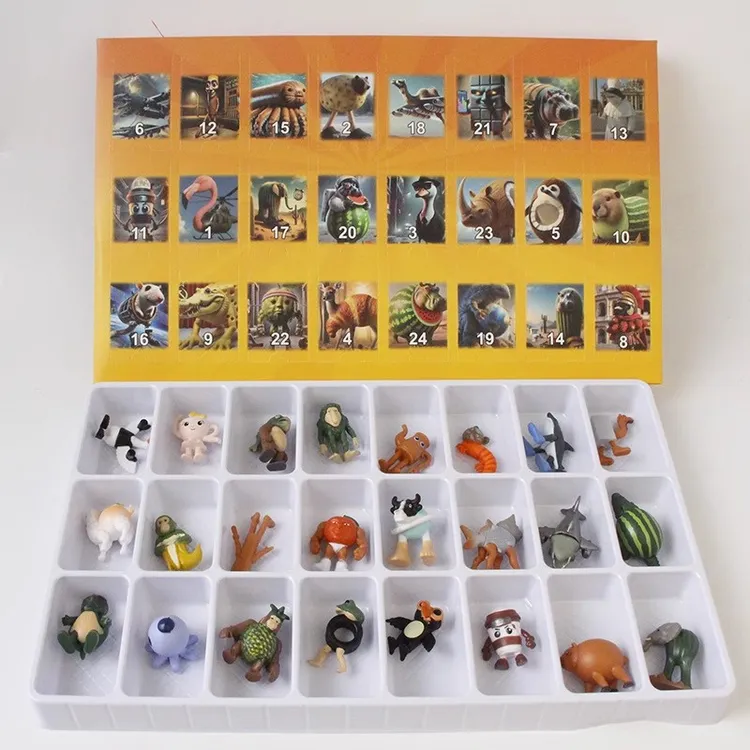 外国山海经公仔手办洞洞乐全套24个模型玩偶戳戳乐儿童玩具礼物