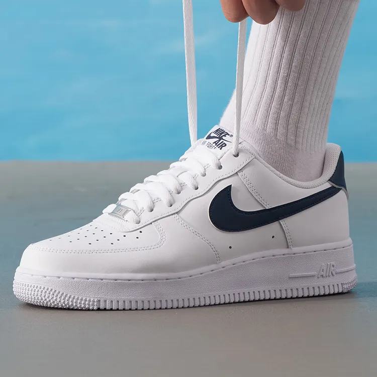 耐克（NIKE）男鞋AF1空军一号运动鞋低帮休闲鞋板鞋白蓝FJ4146-119