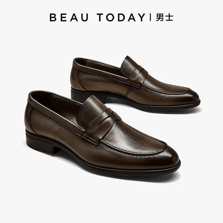 BeauToday【软｜轻｜真皮】休闲乐福鞋真皮鞋防滑亲肤商务秋季爆款