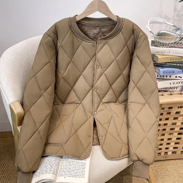 冬季男士加绒加厚内胆棉服立领冬装工作服防寒保暖内穿小棉袄外套