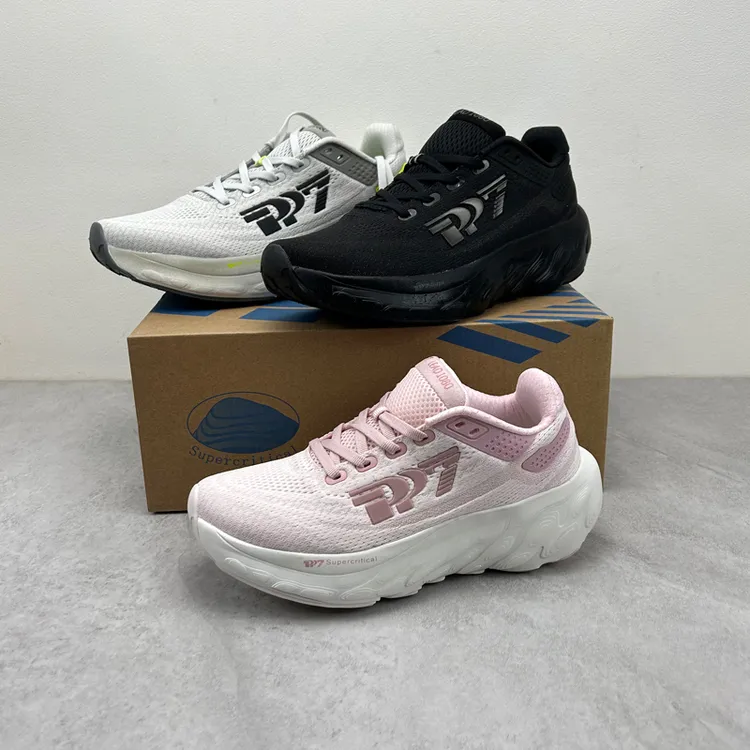 外贸超轻透气竞速减震跑步鞋舒适情侣女鞋时尚百搭增高夏季跑鞋男