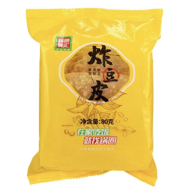 锅圈食汇炸腐竹炸豆腐皮干货豆制品麻辣烫火锅食材