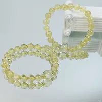【622 隐形富豪】黄水晶手串8-11mm面小仙多样性发其一