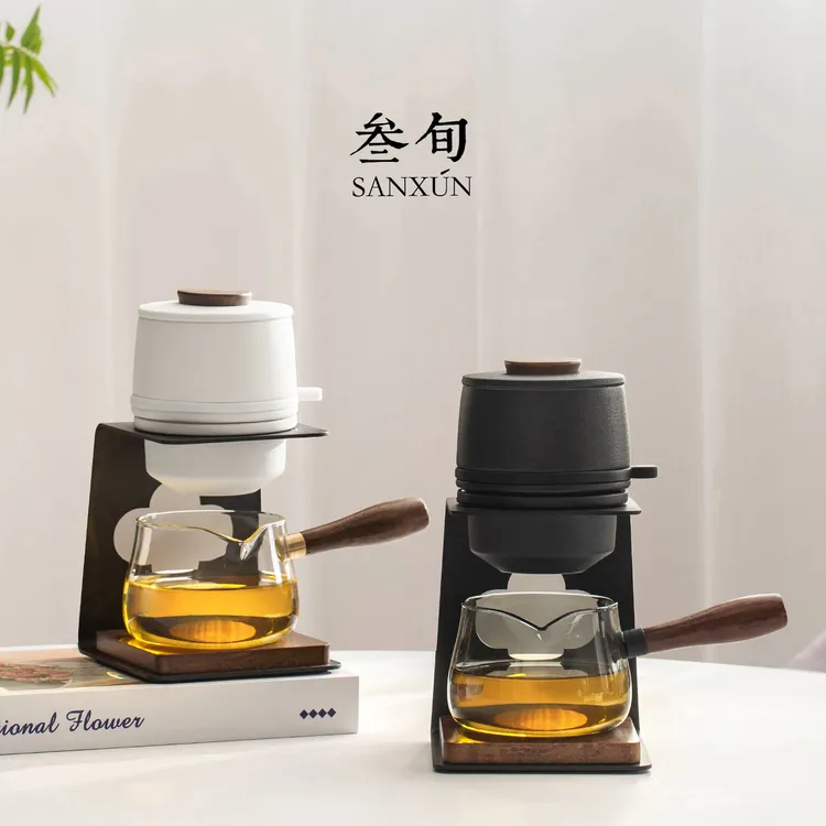 叁旬行云自动泡茶器功夫茶具套装家用懒人泡茶壶高档轻奢礼盒送礼