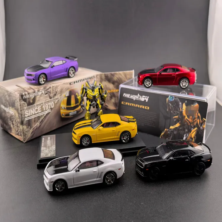 FW Fine Works 1:64 雪佛兰科迈罗 第五代 大黄蜂 合金车模型送礼