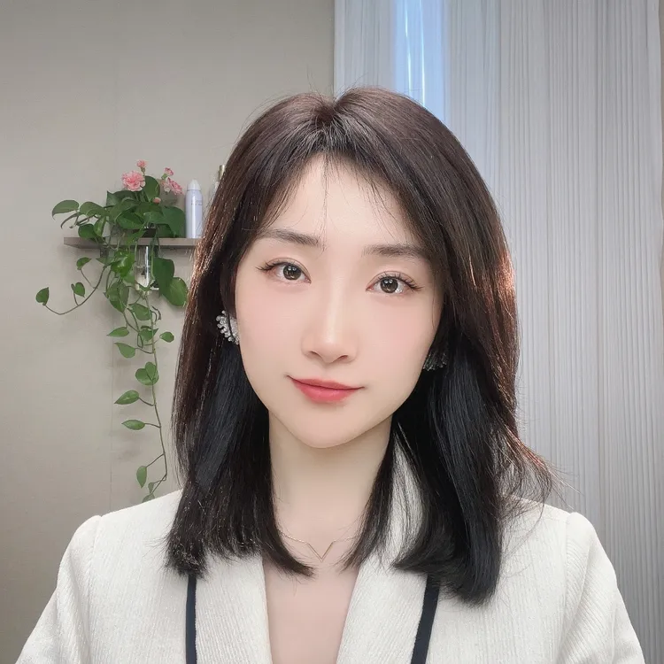 YUANYE/原也原也假发 全手织透气网 高端定制气质锁骨发