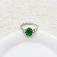 翡翠蛋面戒指- AZD3038（尺寸8mm）
