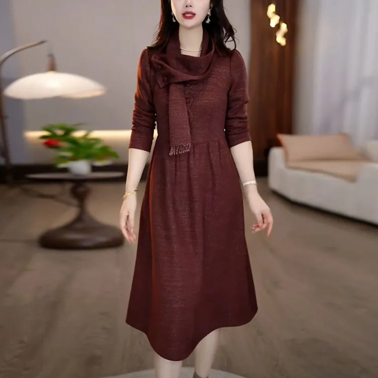 秋季轻奢高贵气质裙子女装新款2025爆款高级感轻奢洋气显瘦连衣裙