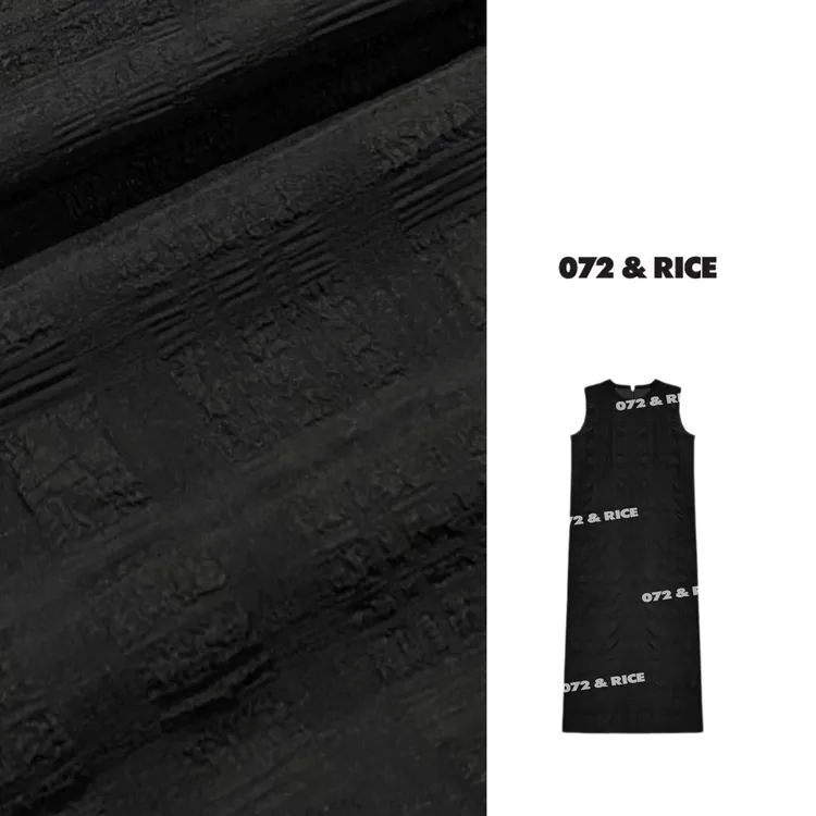 072 & RICE【灵汐裙】夏季休闲圆领无袖连衣裙 32GS25