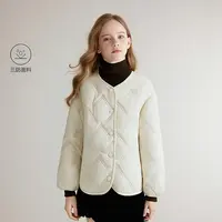 笛莎女童加绒外套25年秋冬中童女孩儿童简约韩系百搭加绒绗棉外套