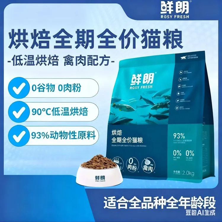 鲜朗全期烘焙禽肉成猫 幼猫粮日期新鲜 防伪可查