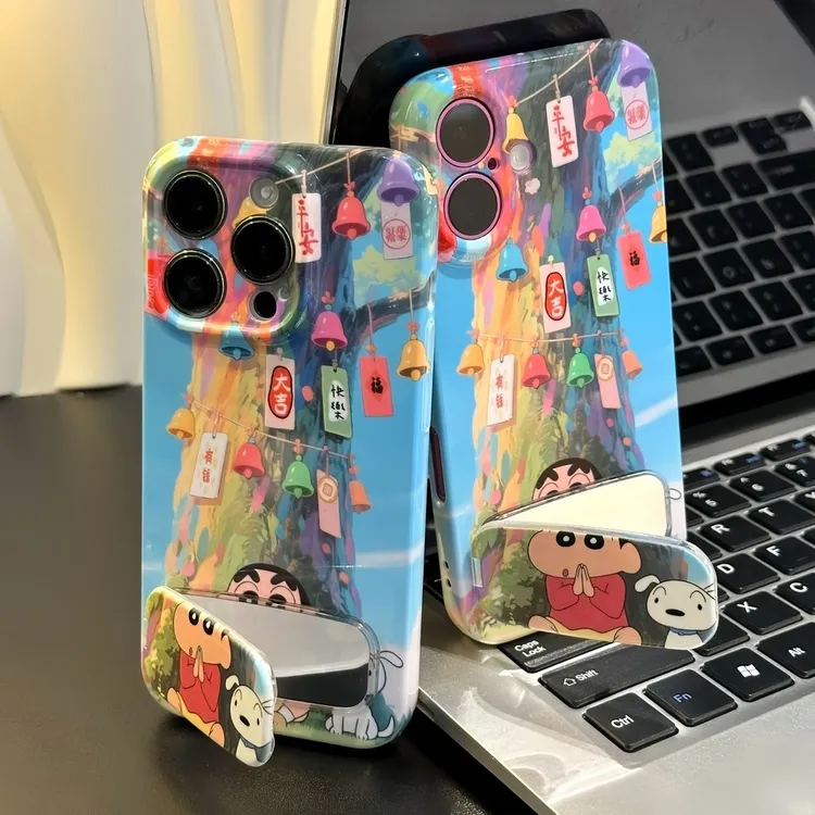 适用祈福小新镜子支架苹果16promax菲林手机壳华为oppovivo小米15