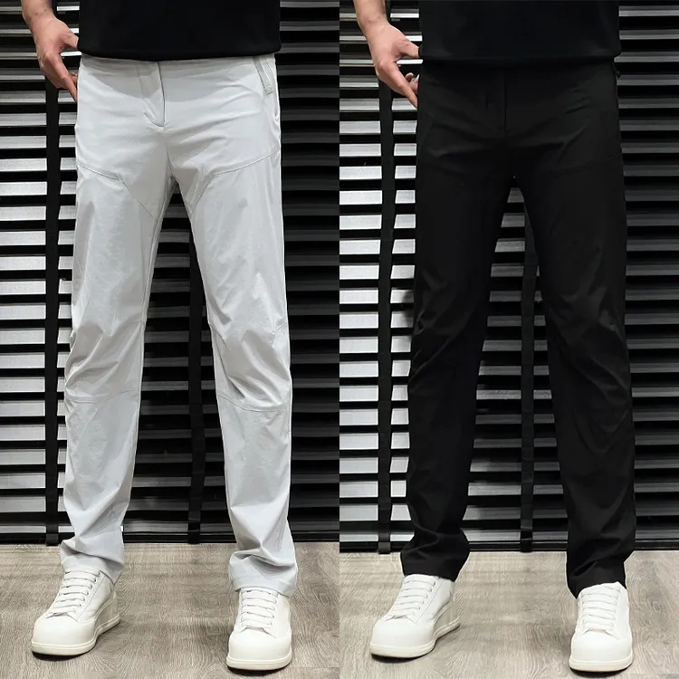 春季新款户外休闲裤男士时尚简约高级感直筒裤青年弹力帅气冲锋裤
