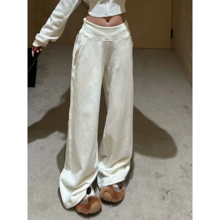 MARIE.COCO韩系高级连帽短款卫衣外套搭阔腿宽松卫裤秋冬运动套装