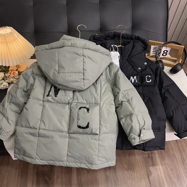 佑妈家童装儿童冬款羽绒服中大童洋气冲锋衣羽绒袄男女童保暖