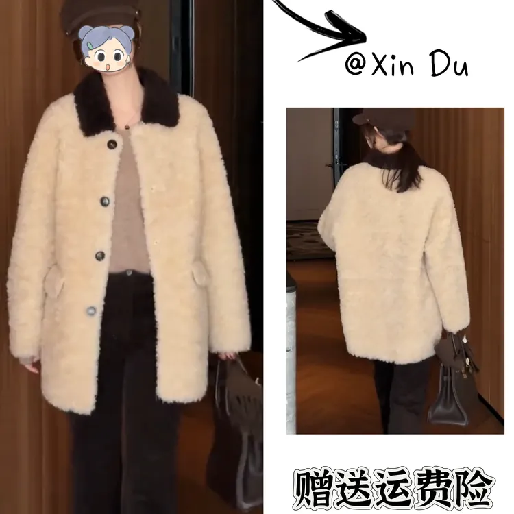 2025秋冬季新款时尚显瘦气质女士网红洋气外套百搭款D25156