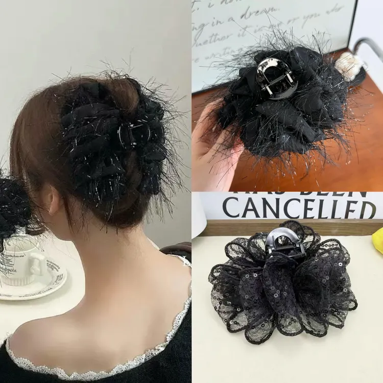 诗泊雅 抓夹饰品简约少女风发饰发夹百搭头饰优雅日韩女