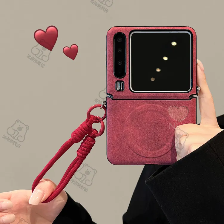 油画熊适用华为PuraX手机壳防摔小众秋冬高颜值少女无线充电磁吸