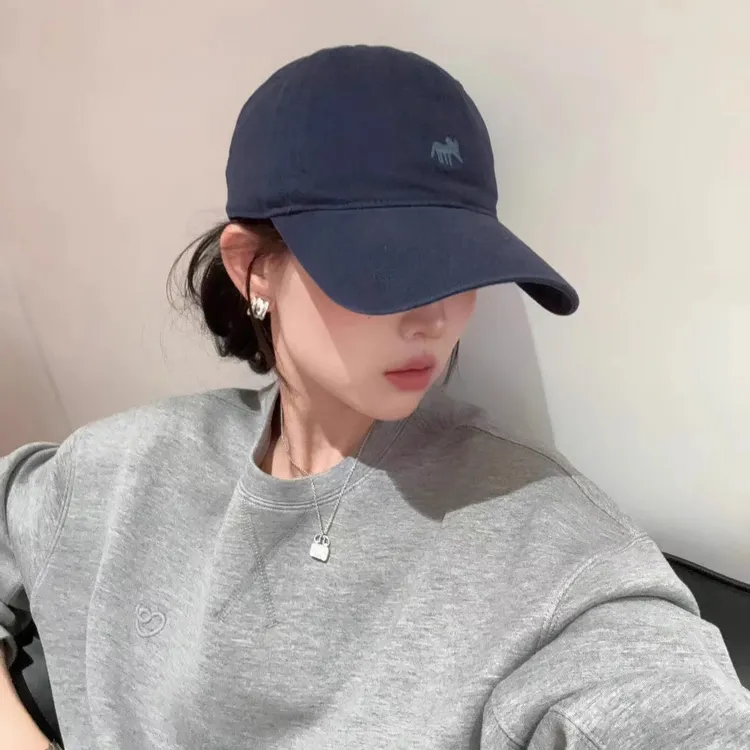 时髦洋气新款刺绣棒球帽运动男女加深宽檐帽子鸭舌帽遮阳宝宝透气