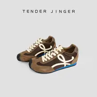 Tender Jinger内增高歪头绑带反绒阿甘鞋M250453