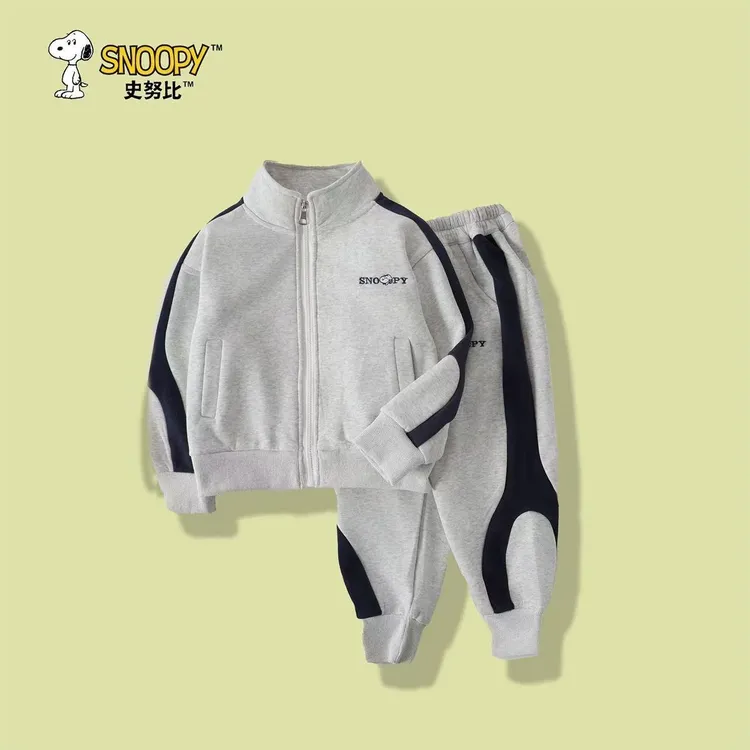 SNOOPY/史努比套装2025新款秋季男童女童春秋运动两件套洋气
