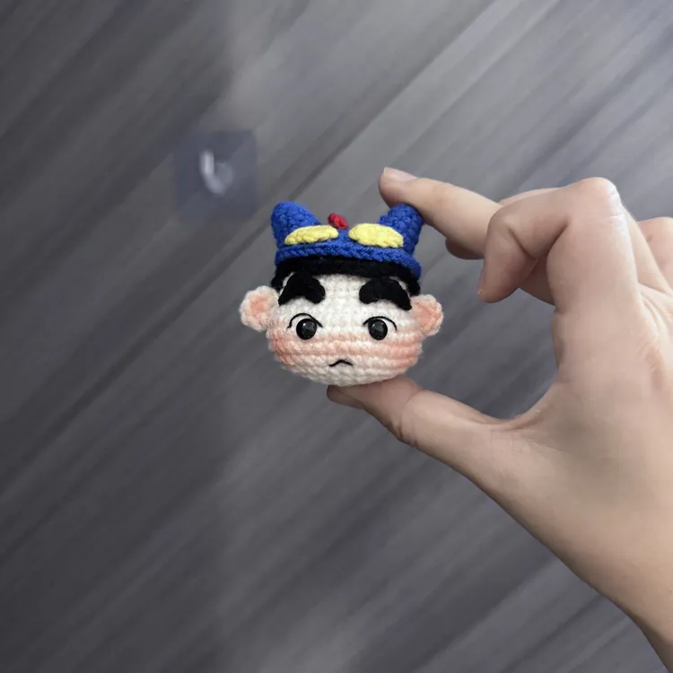 钩织蜡笔小新 玩偶 diy 动感超人挂件