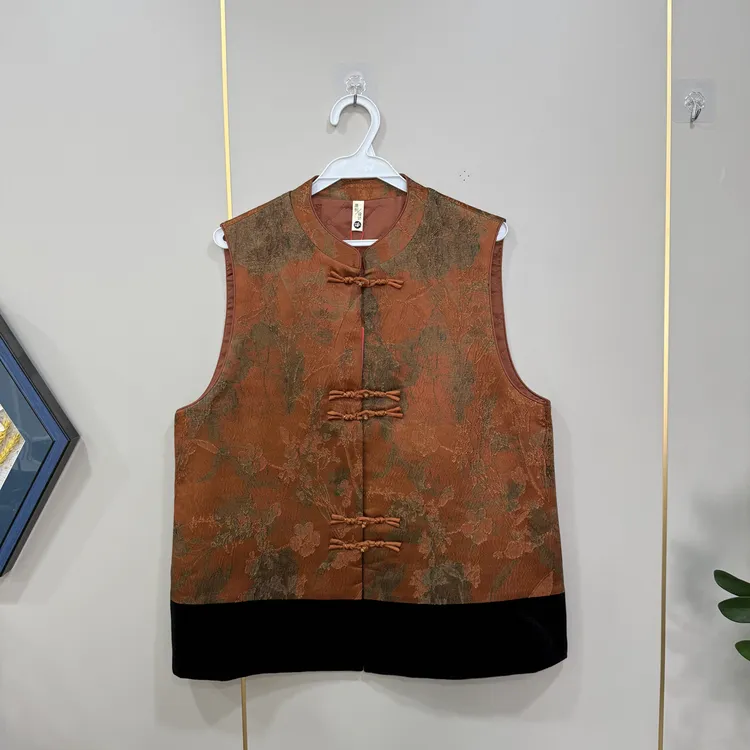 W1968新中式国风马甲（衣长70左右）