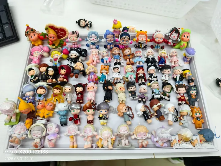 潮玩DIY手工萌粒材料配件小改娃套装全家福