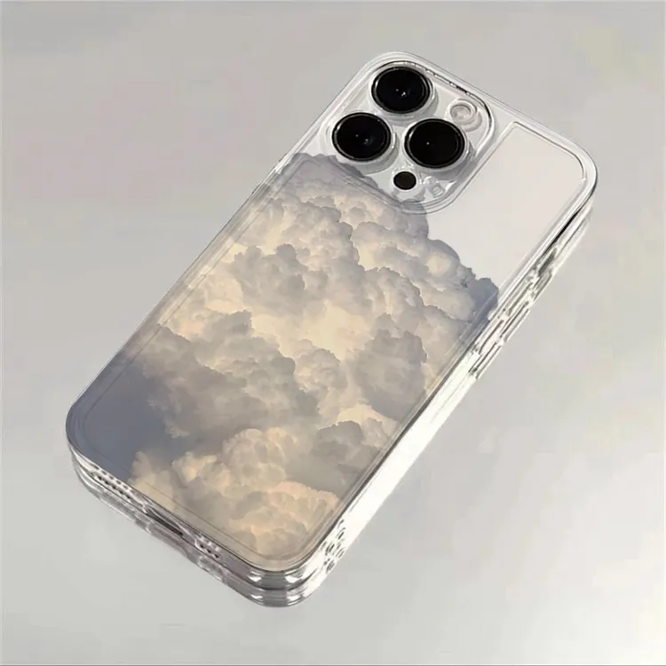白色云朵适用苹果16手机壳15promax软壳14pro透明13pro12防摔7/8