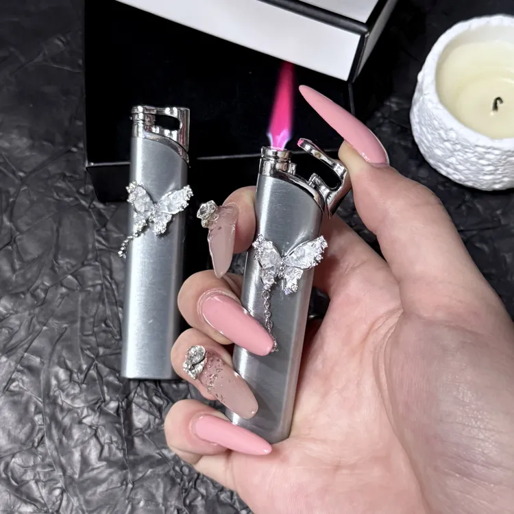 苏苏原创高级小众设计“秋水含情”防风粉焰打火机金属送男女友礼物