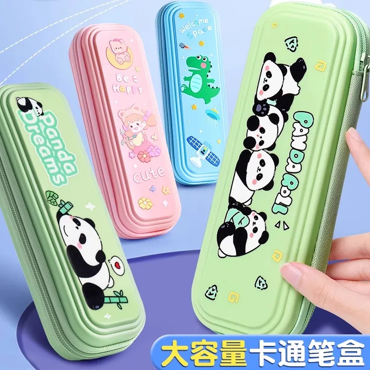 卡通笔袋新款儿童男孩女孩开学用卡通高颜值文具袋幼儿园小学生铅