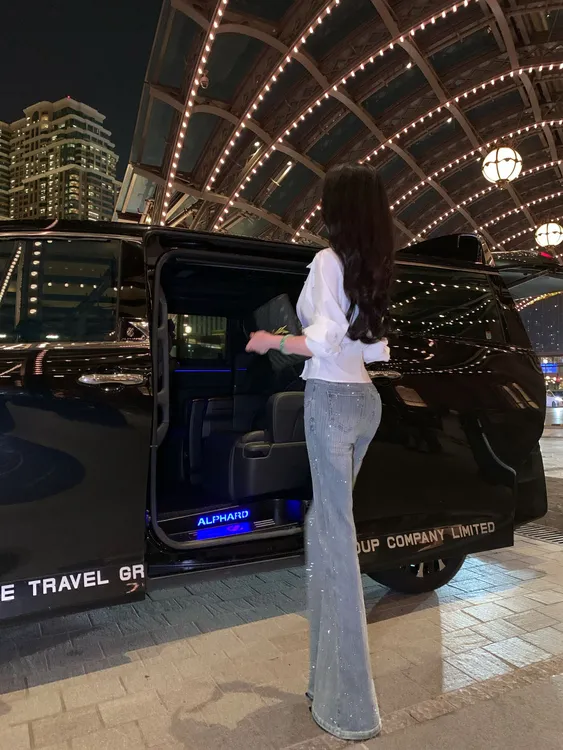 【雅乔定制】亮闪烫钻牛仔裤女高腰显瘦复古喇叭裤DYZY-25077707