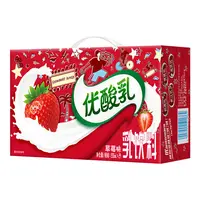 【5月达人专属】伊利优酸乳酸奶饮品250ml*24盒草莓味