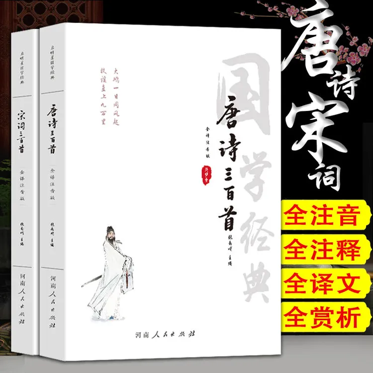 全注音大字版 唐诗三百首宋词三百首 唐诗宋词注释译文赏析