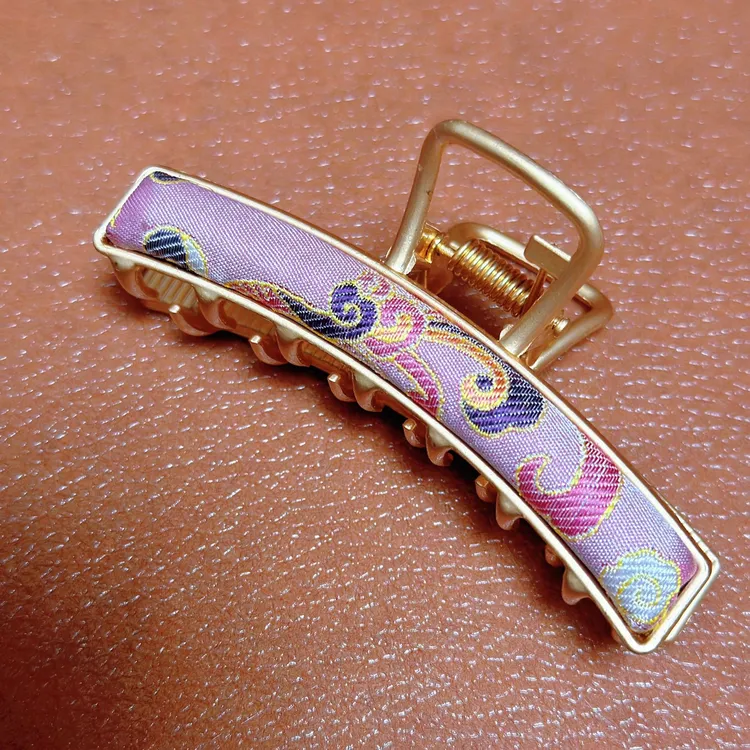 宋锦古风发夹鸭嘴夹抓夹头饰百搭素款（非偏远地区包邮）气质时尚