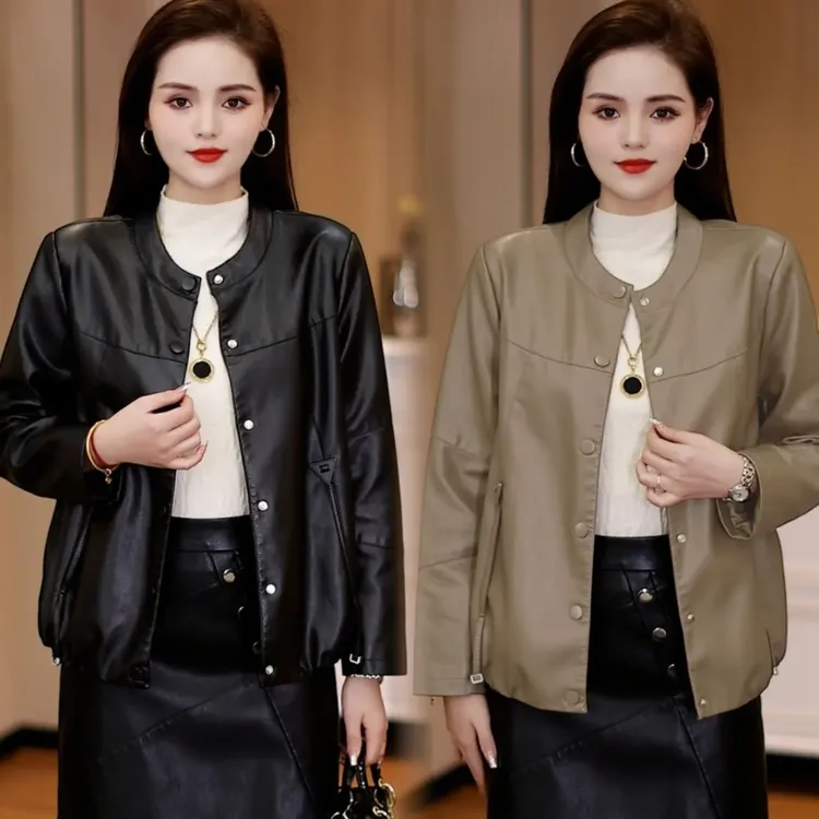 2025春季新款海宁皮衣女不起皮不爆皮软皮外套25-05/AR