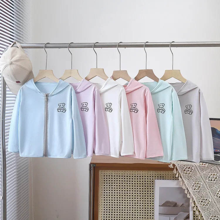 冰丝薄款儿童防晒衣透气防晒男童女童防晒服宝宝皮肤衣夏季防晒衫