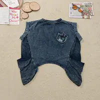 2025夏季新款宽松百搭条纹卡通印花无袖背心3211