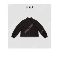 LIXIA【经典不过时】高级且具小众质感纯绵羊毛外套-D9869