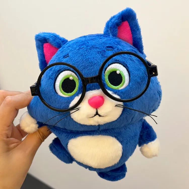 网红表情包创意月半猫毛绒玩具可爱胖猫公仔玩偶搞怪生日礼物学生