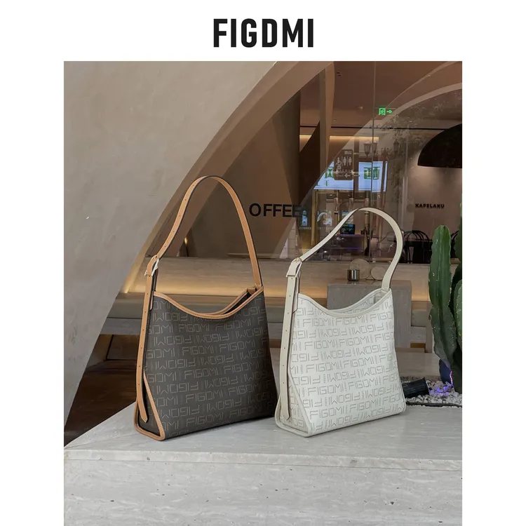 FIGDMI/菲格迪迈秋冬新款大容量高级质感托特包斜跨通勤包单肩包2