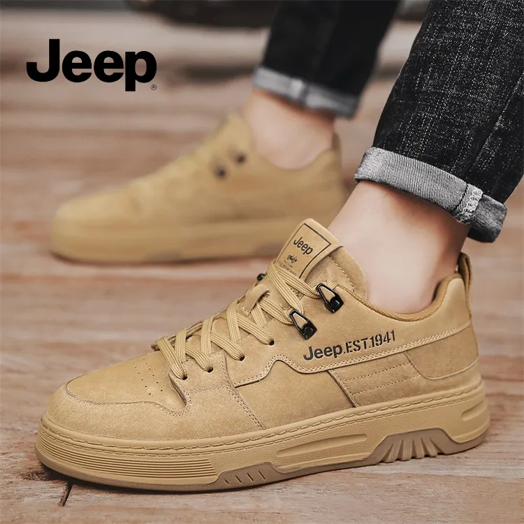 Jeep吉普男鞋运动鞋男款2025新款冬季透气减震男士休闲跑步鞋子男