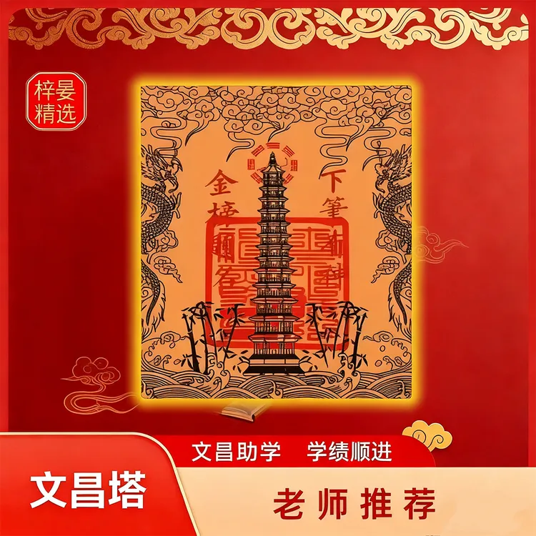 【老师推荐】新款文昌塔创意贴金榜题名学生学习上岸书房书桌装饰贴