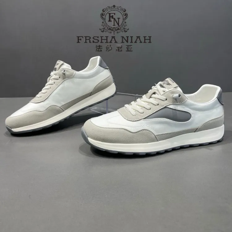 法莎尼亚高端布鞋透气冰丝潮流阿甘鞋男士一脚蹬轻便软底休闲板鞋