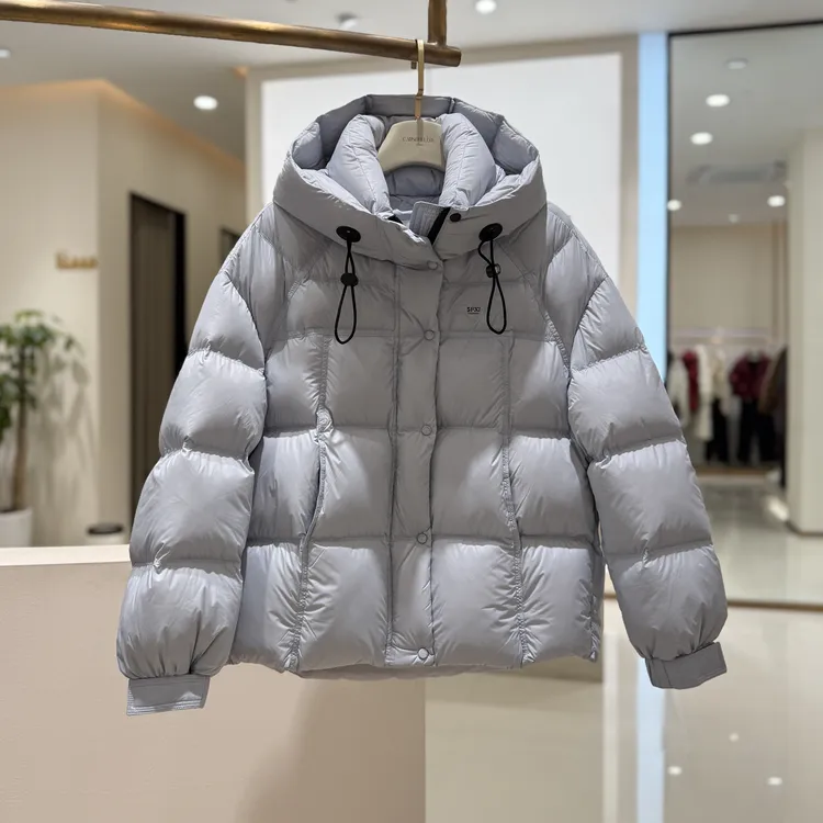 25475818柚盐泡芙款连帽休闲短款白鸭绒加厚保暖女士95绒子羽绒服
