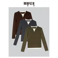 Mykey · 丨暖调漫戏丨绵羊毛撞色针织衫丨MK5AWZ693