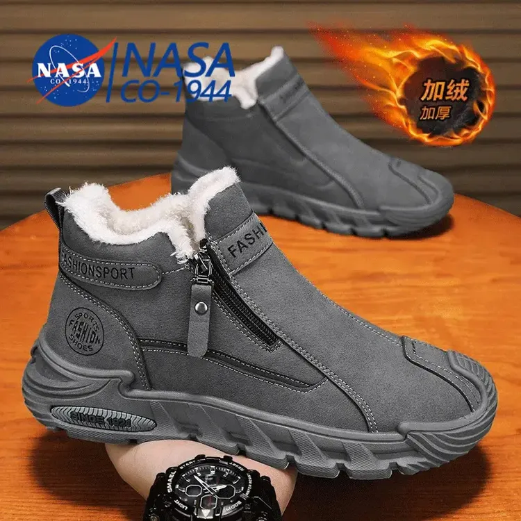 男鞋冬季户外高帮男士马丁靴劳保鞋男鞋冬季加绒加绒劳保男棉鞋