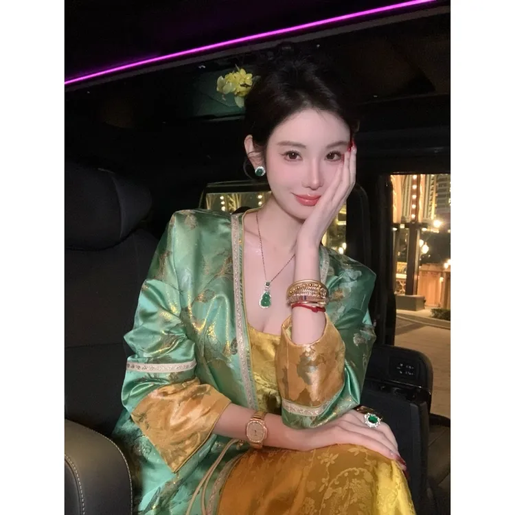 【雅乔定制】青蛇迎双春 新中式国风重工复古外套DYYY-24125729